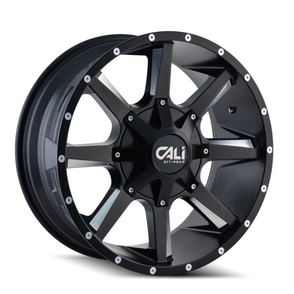 9100 SATINBLACKMILLEDSPOKES 20X9 MAIN